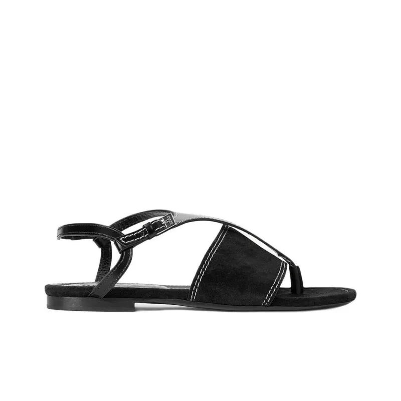 Staud Pura Vida Strap Sandals Women's Black-1