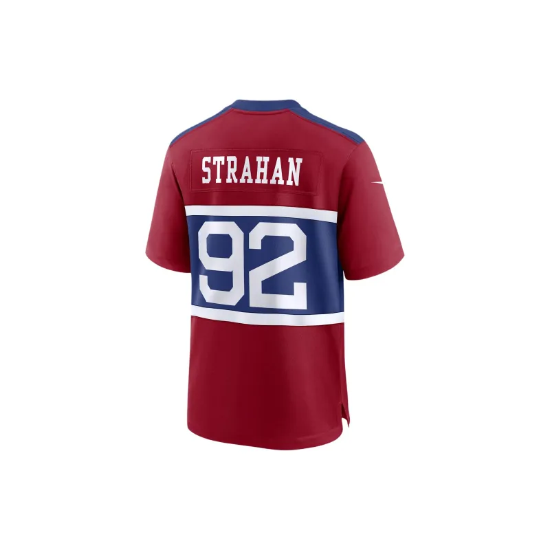 Nike Michael Strahan New York Giants Men's Nike Nfl Game Jersey-1