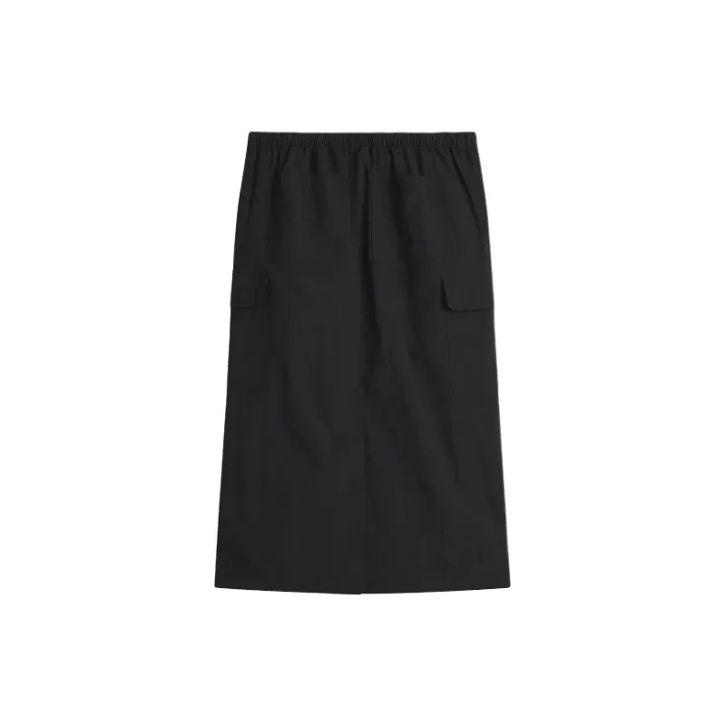 Vans Riley Parachute Cargo Skirt Casual Long Skirts Women's Black-1