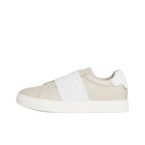 CALVIN KLEIN Low-Top Skateboard Shoes Women's Ecru