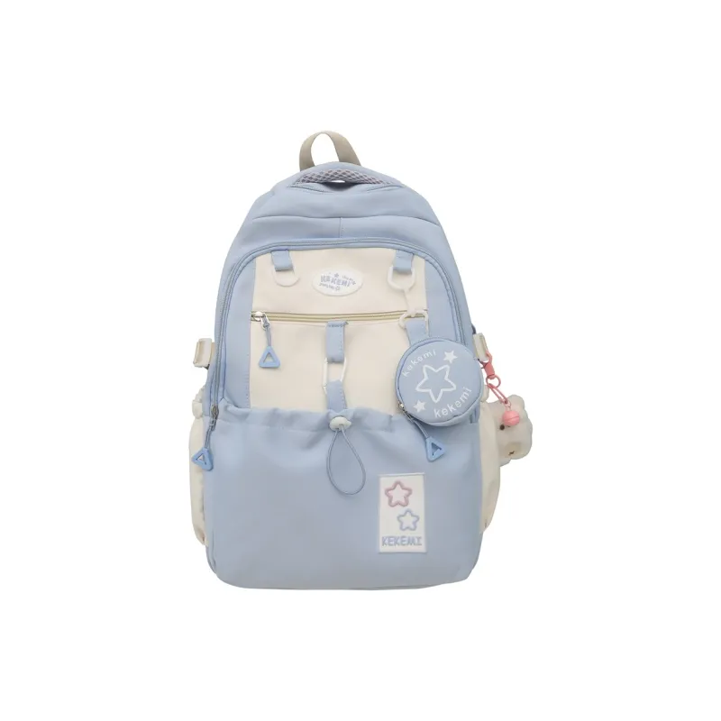 DCLOUD Nylon Backpack Women's Black/Pink/Yellow/Purple/Blue-8