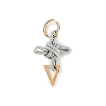 Bottega Veneta Logo Engraved Triangle Keyring