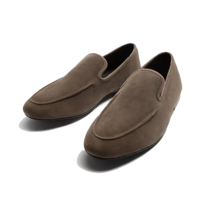 ZARA Loafers Men Brown-2