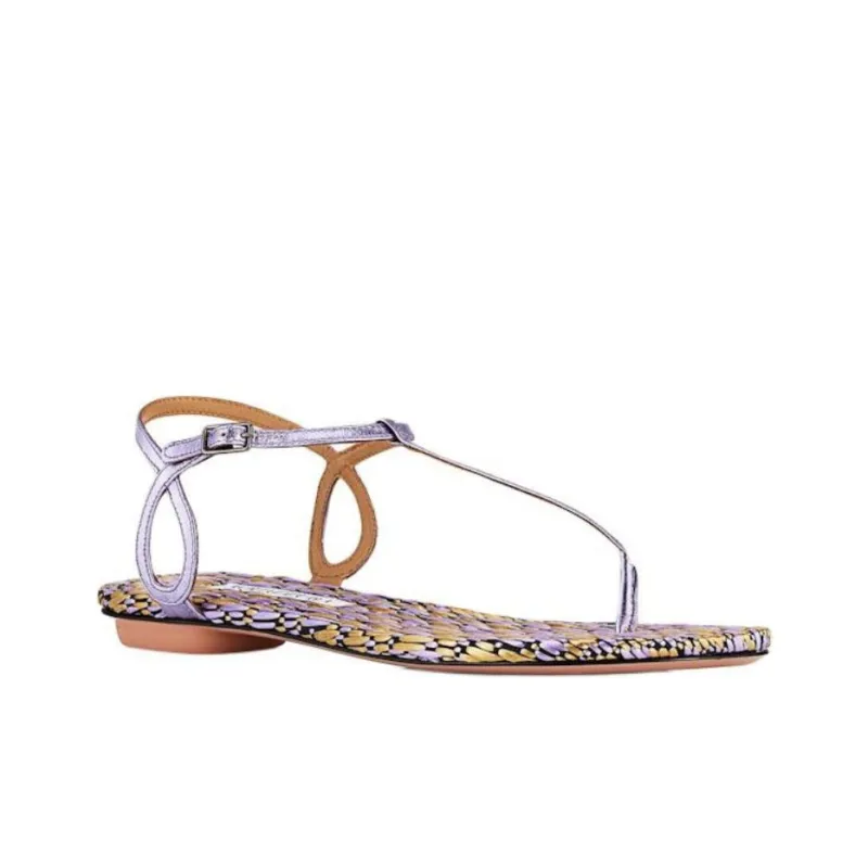 AQUAZZURA Almost Bare Strap Sandals Women's Purple-2