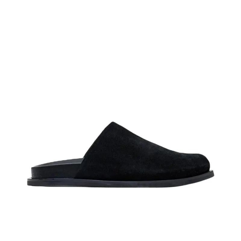ST. AGNI Wrap-toe Slippers Women's Black-1