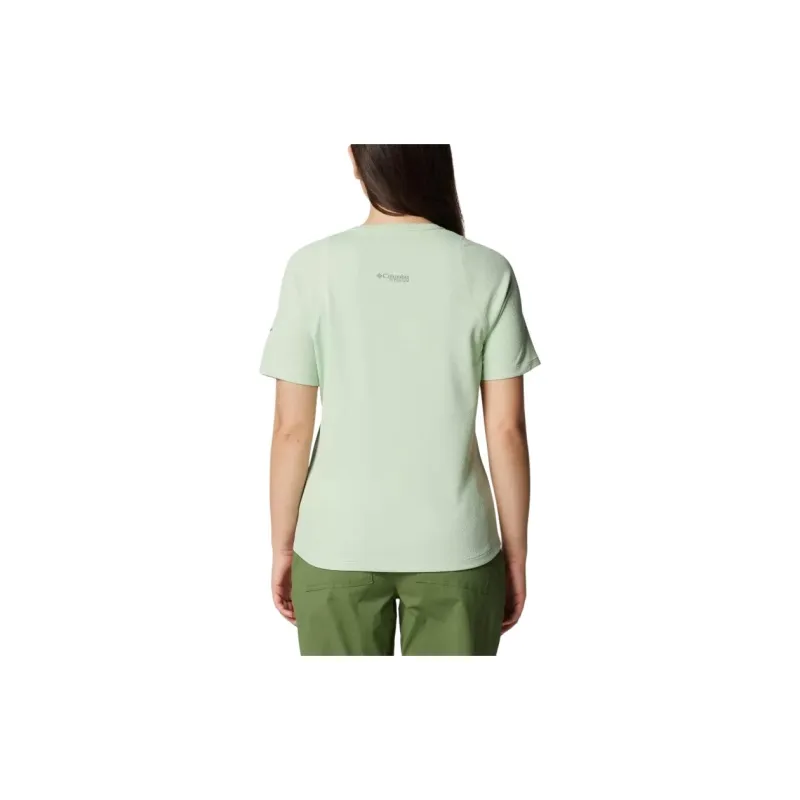 Columbia Summit Valley Raglan Sleeve T Shirt Women's Green-1