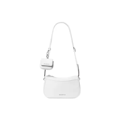 MICHAEL KORS Jet Set Grained Leather Crossbody Bag Shoulder Bag Medium Size Women's Optical White