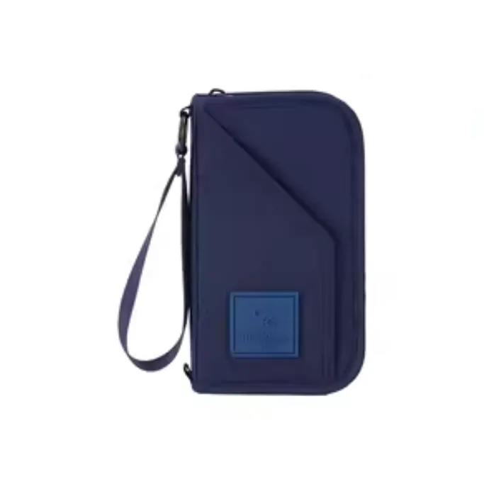 M Square Polyester Passport Holder Regular Unisex Black/Blue/Khaki-6