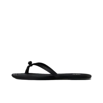 ZARA Trf Flip Flops Women's Black
