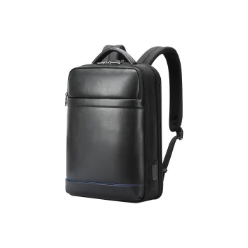 BOPAI Microfiber Composite Backpacks Backpack Laptop Bags Regular Men's Black