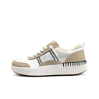 Skechers Bobs Cushioning Wear Resistant Low Top Casual Shoes Women's Natural