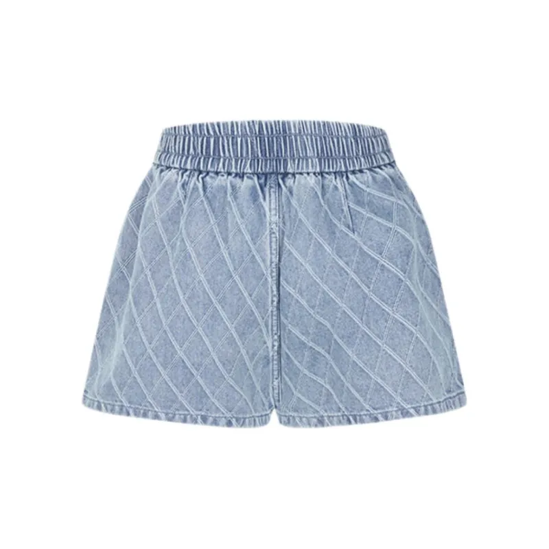 DEGAIA Denim Shorts Women's Light Denim Blue-1