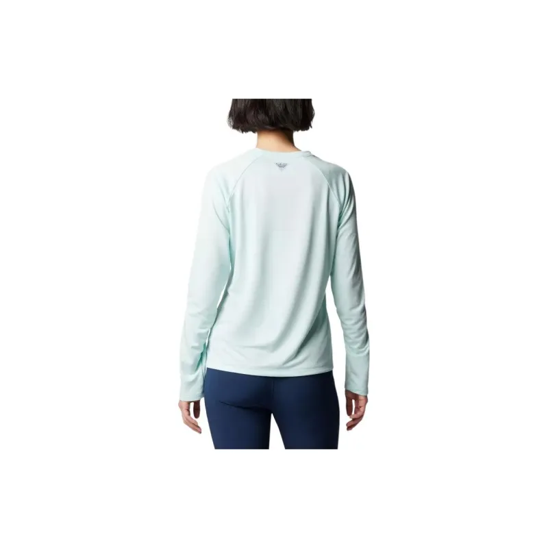Columbia Raglan Sleeve T-Shirt Women's Gray White-1
