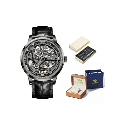 Beijing Hero Automatic Mechanical Movement Leather Watch Bands Watch Mens Watches Silver Dial