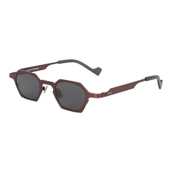 District Vision Titanium Irregular Shape Sunglasses Unisex Red
