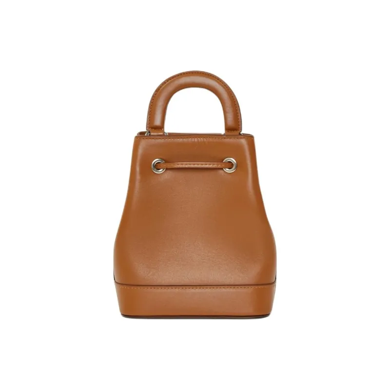 AU DEPART Calfskin Suede Blend Shoulder Bag Crossbody Bag Handbag Small Size Women's Conyac Brandy Color-2
