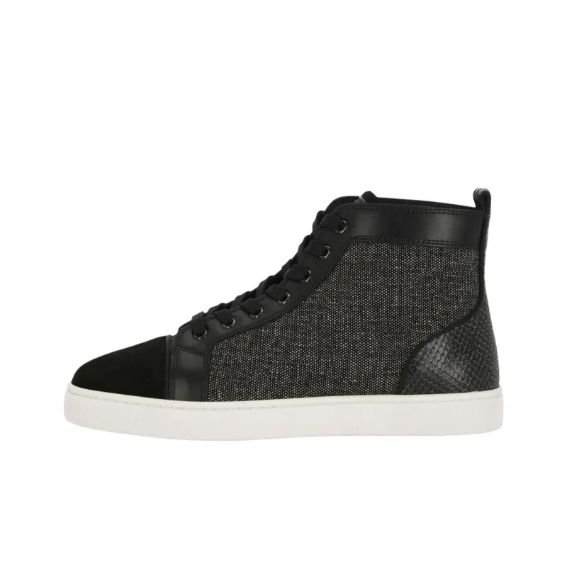 CL LUBOTING High Top Skateboard Shoes Men's Black-0