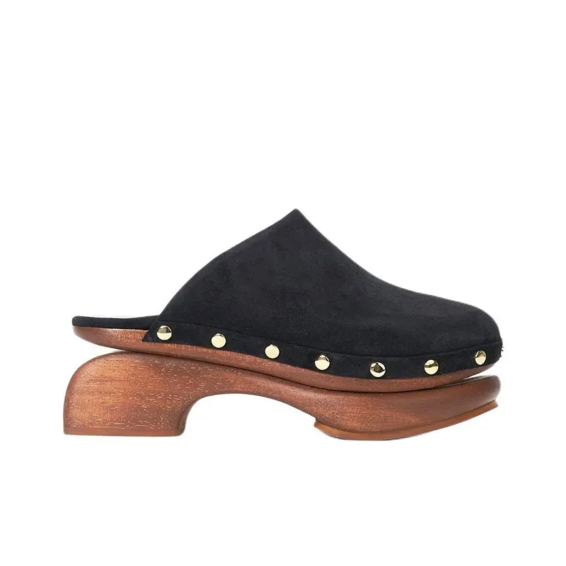 Staud Closed Toe Slippers 7.5cm Women's Black-1