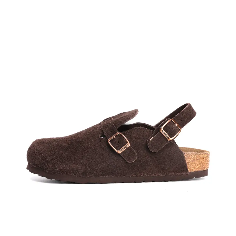 Khadgar Mules Slip on Shoes With Partial Coverage, Reversible, Birkenstock, Cork Soft Sole Closed Toe Slippers Unisex-30