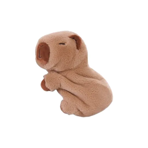 Holding bamboo Backpacks Capybara Plush Plush Pouch - Brown