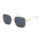Gold Frame with Black Gray Lens