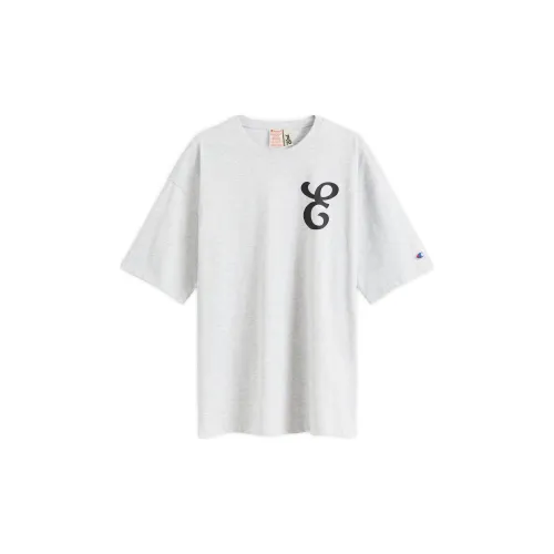 Champion END. Co-branded Paragraphs T-Shirts Unisex Gray