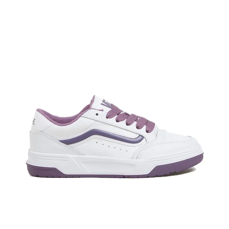 Vans Non slip Lightweight Low Top Skateboard Shoes Men's White Purple-1