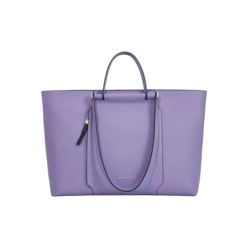 PIQUADRO Leather Tote Bag Shopping Bag Portable Laptop Bag Women's Purple