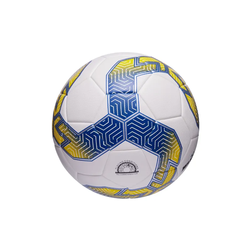 MILACHIC Size 4 Size 5 Soccer TPU Machine Stitched Soccer Ball Unisex White Blue Yellow-1