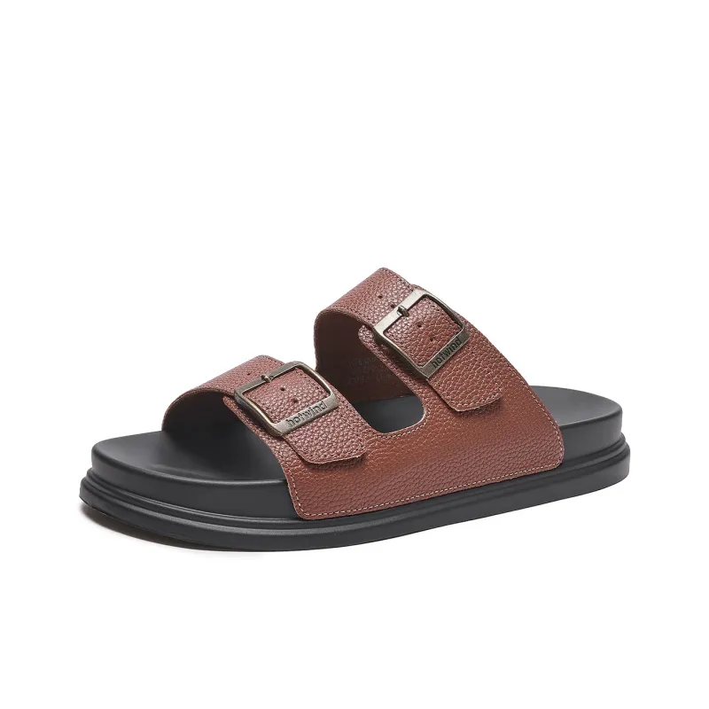 Hotwind Slide Slippers Men Black/Brown-1