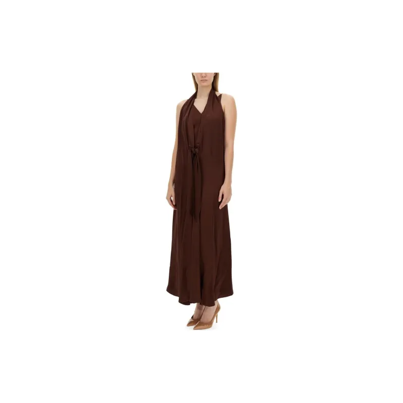 Alysi Halterneck Sleeveless Maxi Dress-2