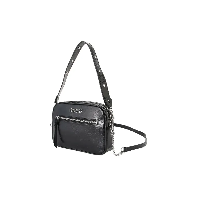 GUESS Polyurethane Shoulder Bag, Crossbody Bag Women's Black-2