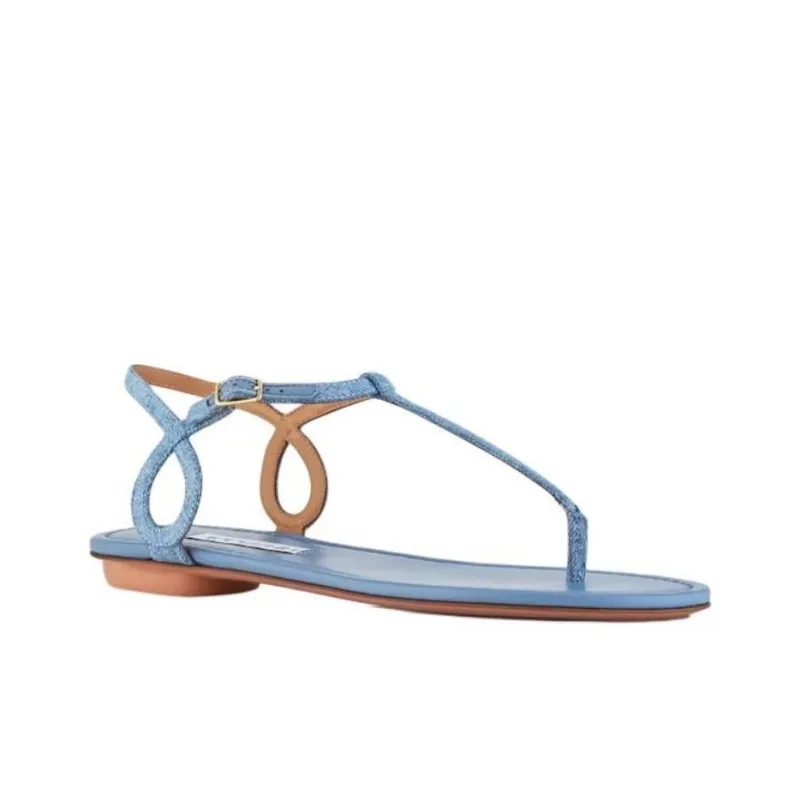AQUAZZURA Almost Bare Strap Sandals Women's Blue-2