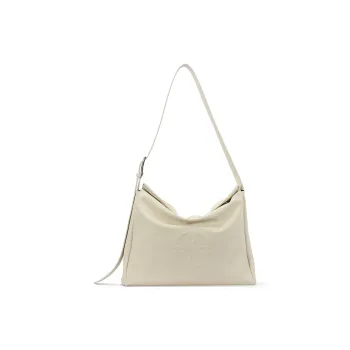Gudair PU Shoulder Bag Regular Women's Ecru Black