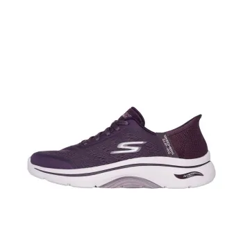 Skechers Slip Ins Anti Slip Wear Resistant Low Top Running Shoes Women's Dark Purple