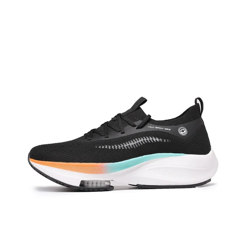 VOIT Running Shoes Unisex Low Top Black Rainbow-0