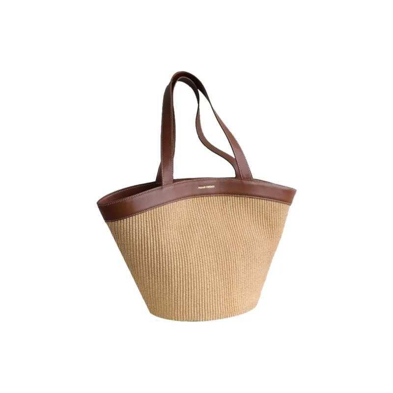 Abbott-VINTAGE Handbags Large/Chocolate Brown-0
