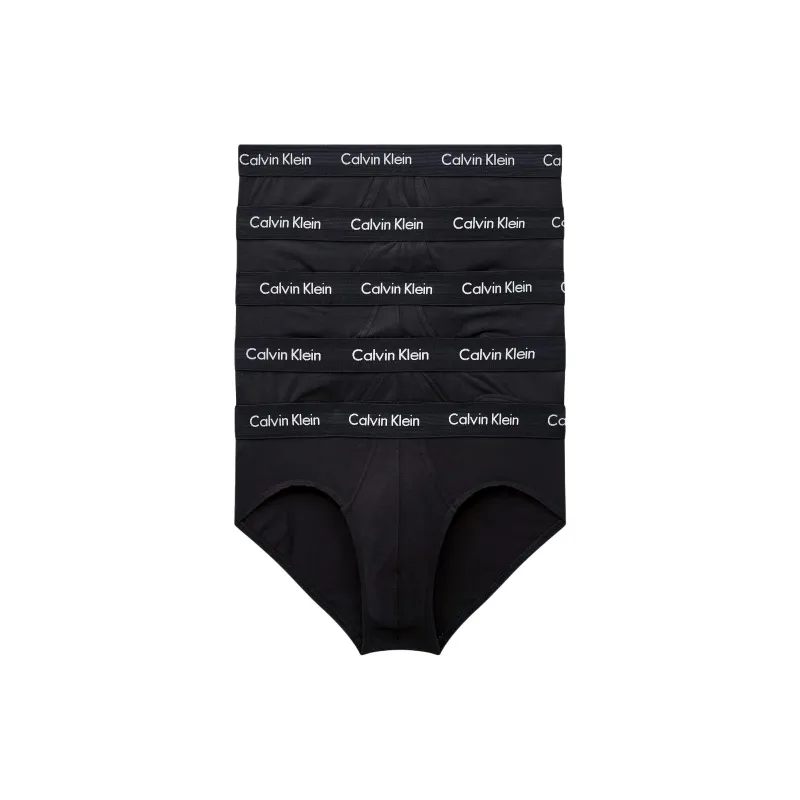 CALVIN KLEIN Underpants Europe Version Men's 5 Pack Black-0