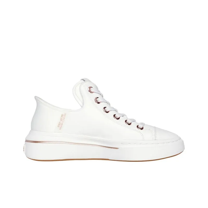 Skechers Slip Ins Anti Slip Wear Resistant Low Top Casual Shoes Women's White-1