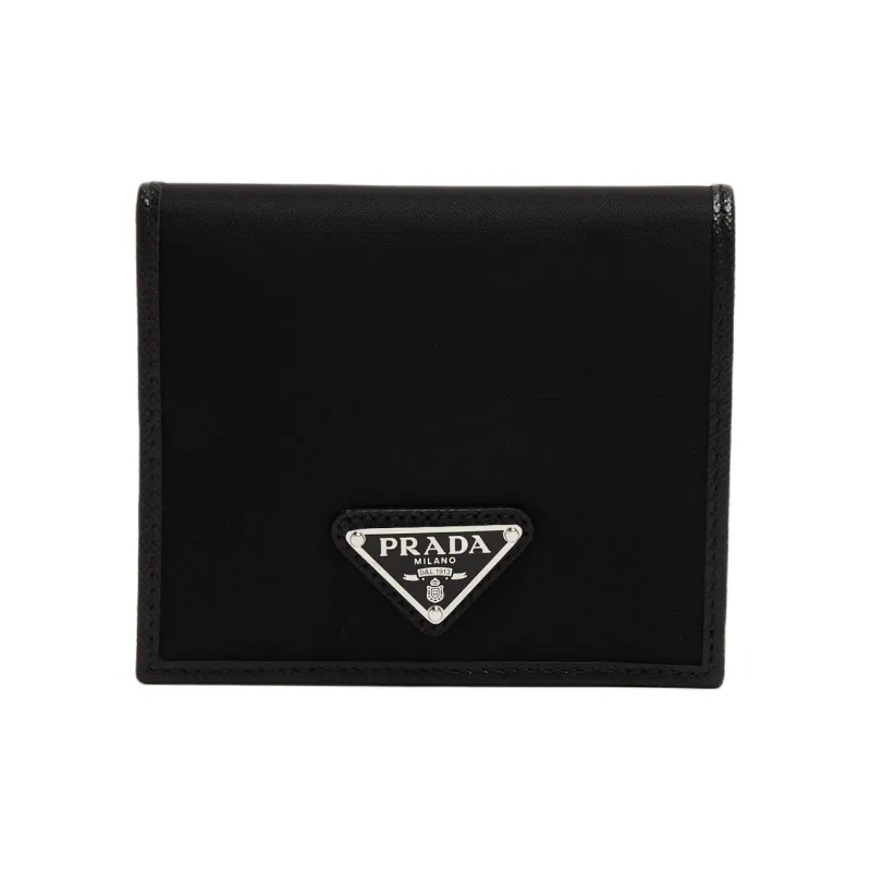 PRADA Fabric Wallet Men's Black-0