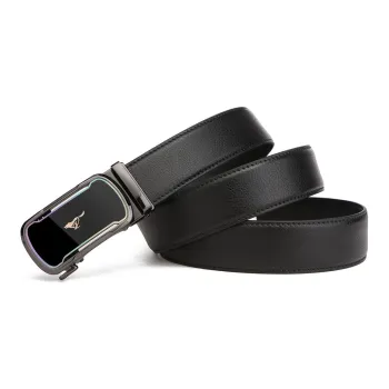 SEPTWOLVES Genuine Leather Automatic Buckle Business High End Belt Authentic Leather Belts Men's Width  3.5cm