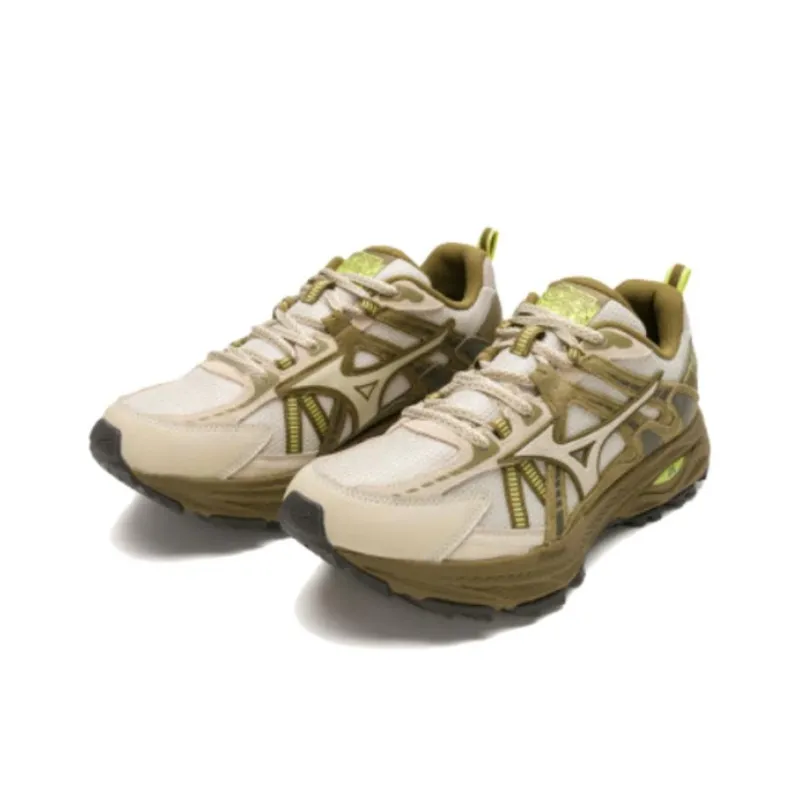 Mizuno Racer Trail Breathable Low-Top Casual Running Shoes Unisex White Brown-2