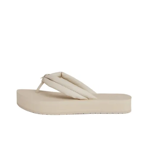 CALVIN KLEIN Flip Flops Women's Beige