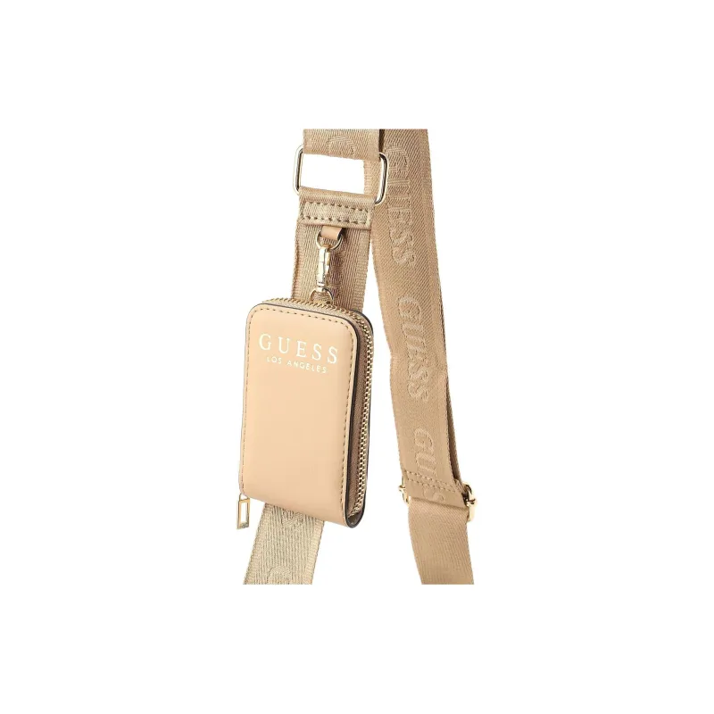 GUESS Polyurethane Crossbody Bag Shoulder Bag Mini Women's Beige-5