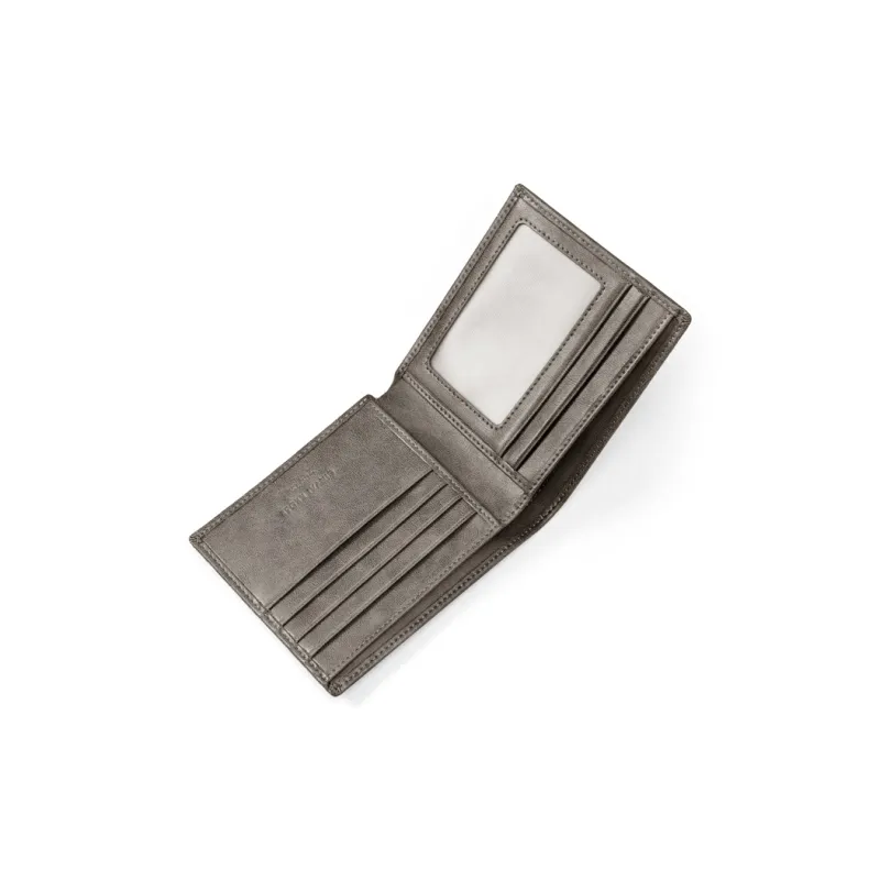 Simvay Clos Synthetic Leather Wallet Card Holder Clutch Document Wallet Ticket Clip Men's Gray-3