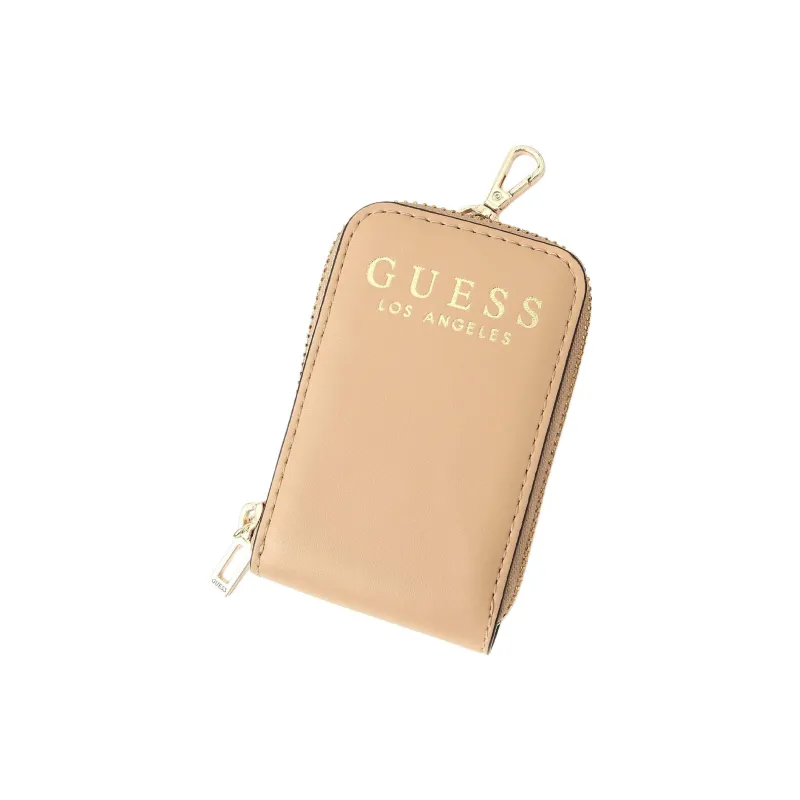 GUESS Polyurethane Crossbody Bag Shoulder Bag Mini Women's Beige-3
