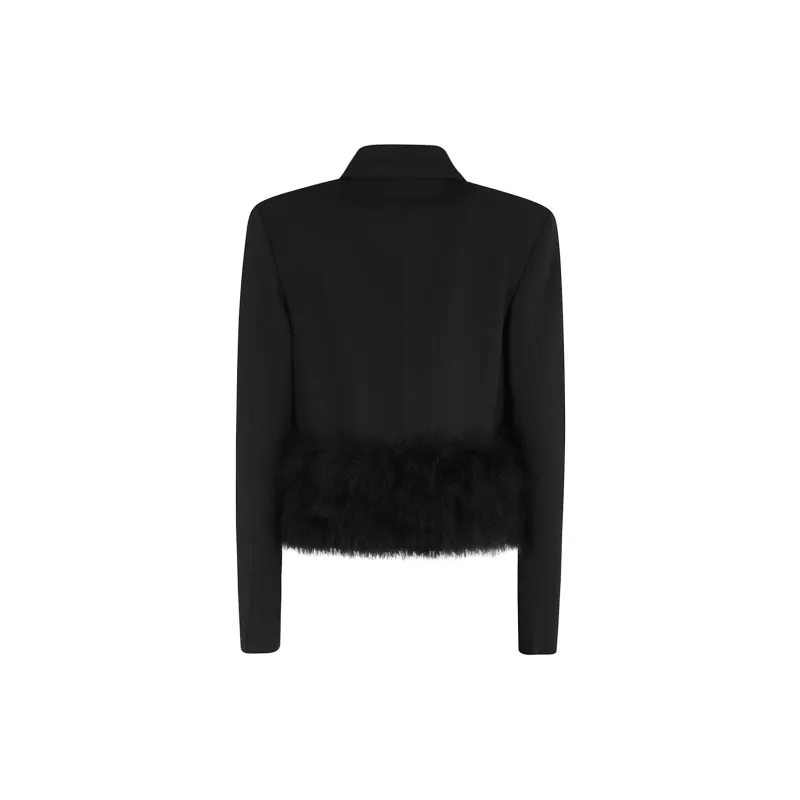 Blumarine Feather trim Blazer-1