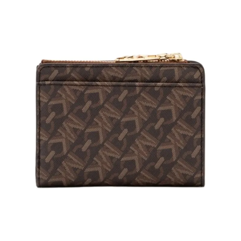 MICHAEL KORS PVC Coated Polyester Wallet Medium Size Women's Brown-1