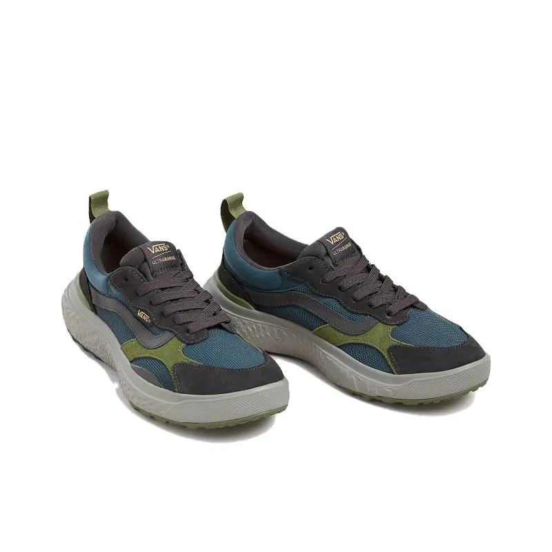 Vans UltraRange Anti-Slip Wear-Resistant Low-Top Skateboard Shoes Unisex Green Blue-2