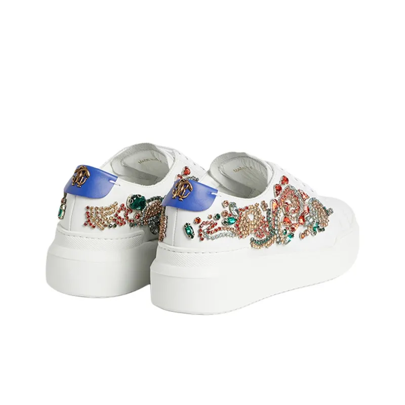 Roberto Cavalli Skateboard Shoes Women's White-3
